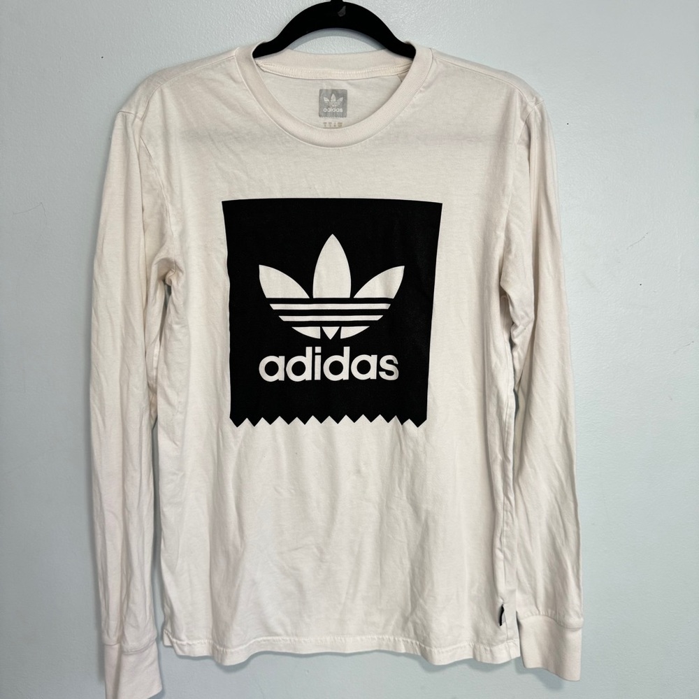 Adidas Skateboard Blackbird Tee TShirt Crew Neck LS
White Black Graphic Sz S
